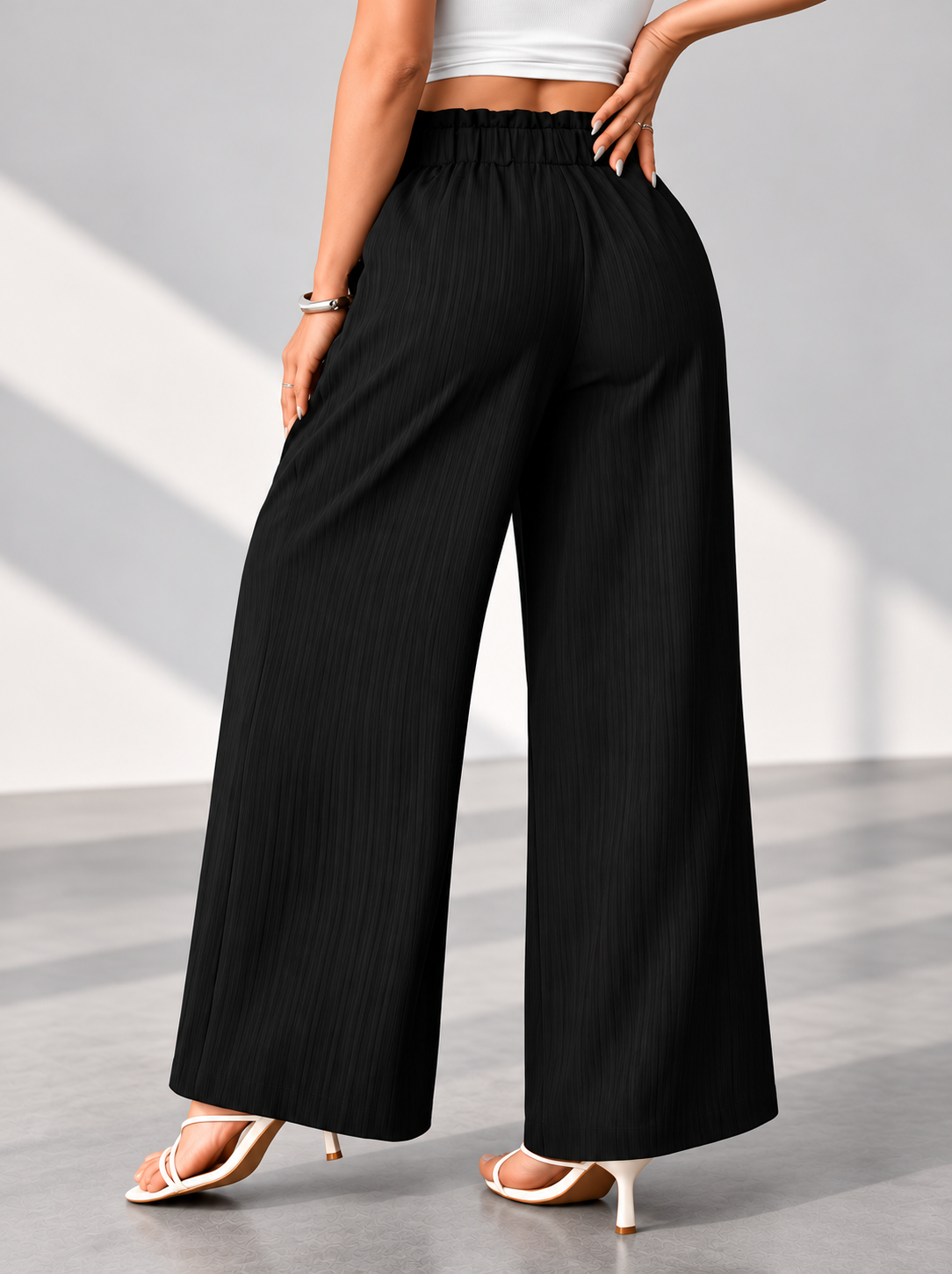 Pantalón Palazzo  con Lazo