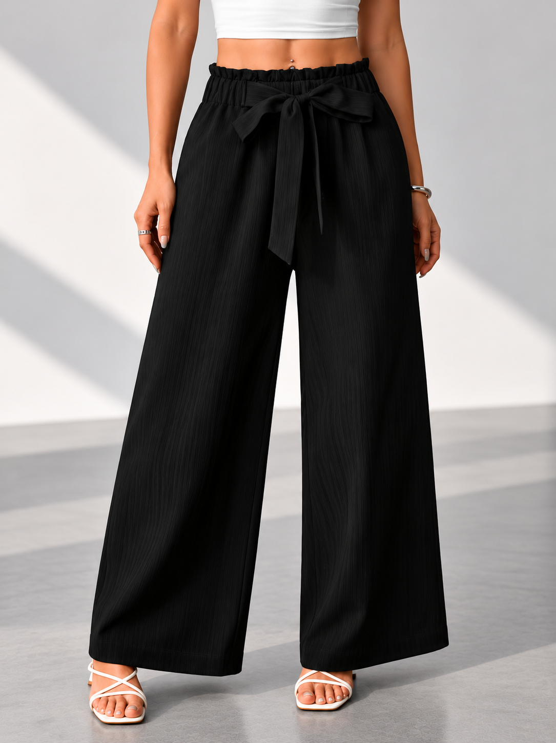 Pantalón Palazzo  con Lazo