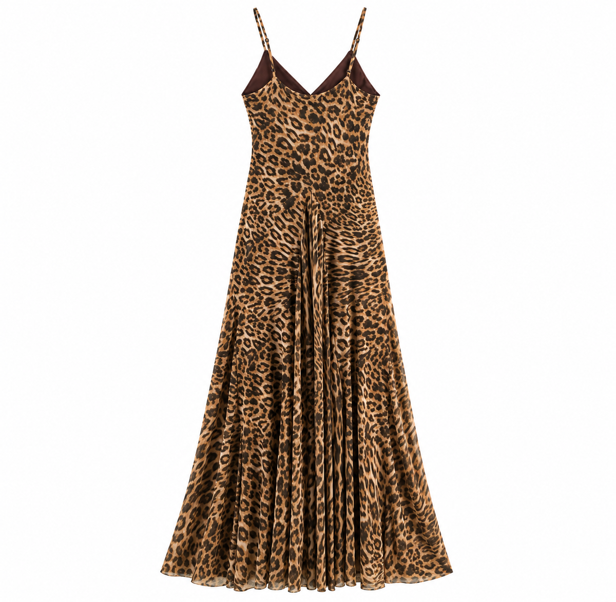 Vestido Maxi Leopardo con Tirantes Ajustables